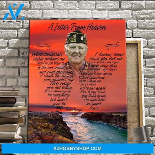 A Letter From Heaven Heavens Gates Background, Canvas, Canvas Wall Art Gift For Family Gift for Remembrance