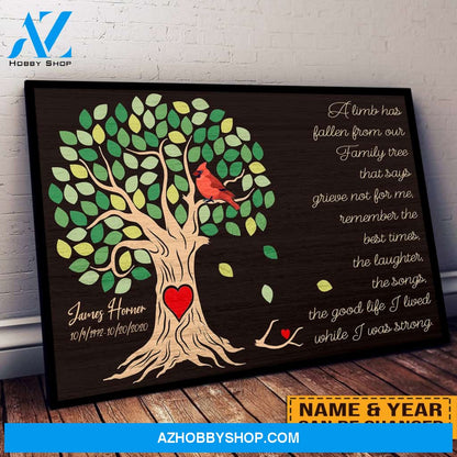 A Limb Has Fallen Personalized Canvas