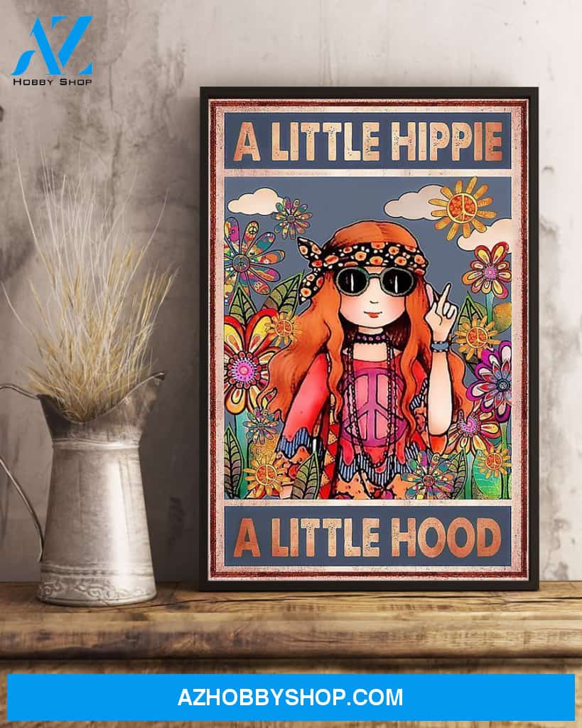 A Little Hippie A Little Hood Vertical Canvas Wall Art, Wall Decor Visual Art