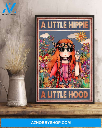 A Little Hippie A Little Hood Vertical Canvas Wall Art, Wall Decor Visual Art