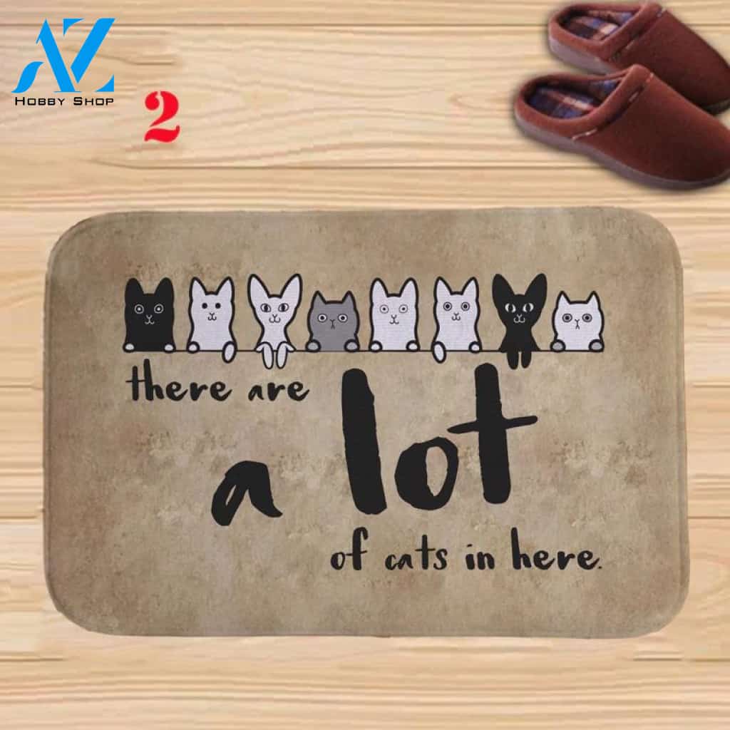 A Lot Of Cats Cat Doormat | Colorful | Size 8x27'' 24x36''