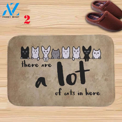 A Lot Of Cats Cat Doormat | Colorful | Size 8x27'' 24x36''