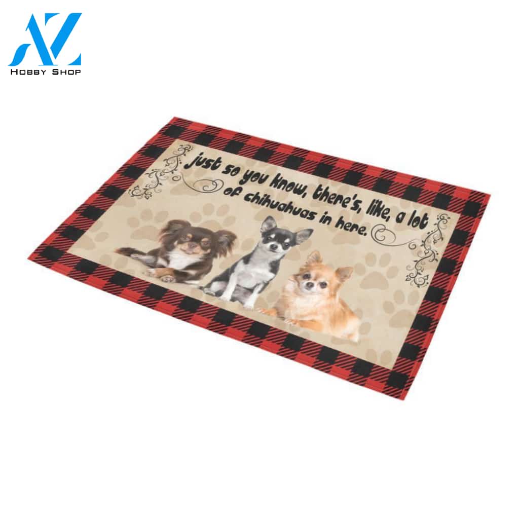 TD 9 A Lot Of Chihuahuas Doormat Doormat | WELCOME MAT | HOUSE WARMING GIFT