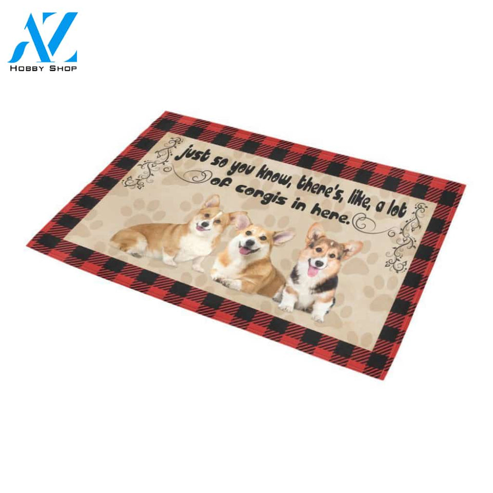 TD 9 A Lot Of Corgis Doormat Doormat | WELCOME MAT | HOUSE WARMING GIFT