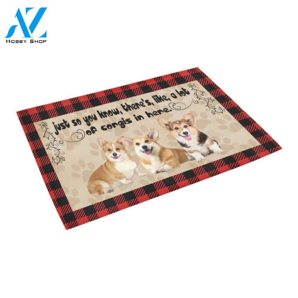TD 9 A Lot Of Corgis Doormat Doormat | WELCOME MAT | HOUSE WARMING GIFT