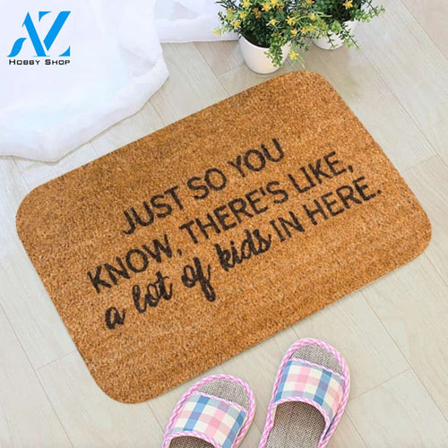 A Lot Of Kids Doormat / Funny Doormat