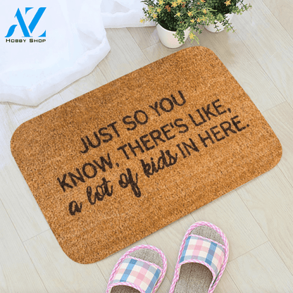 A Lot Of Kids Doormat / Funny Doormat