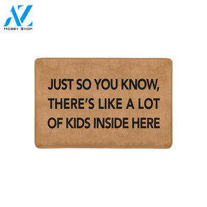 A LOT OF KIDS Doormat 23.6" x 15.7" | Welcome Mat | House Warming Gift