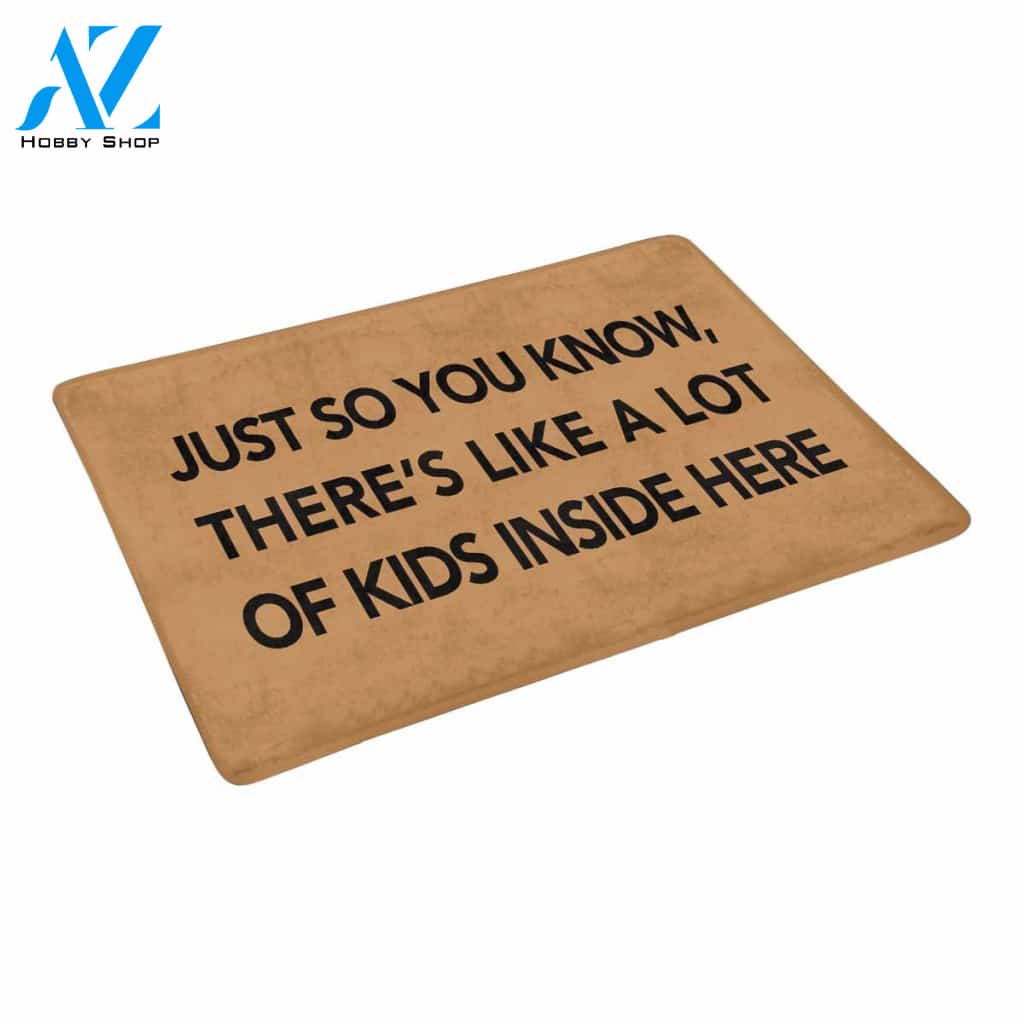 A LOT OF KIDS Doormat 23.6" x 15.7" | Welcome Mat | House Warming Gift