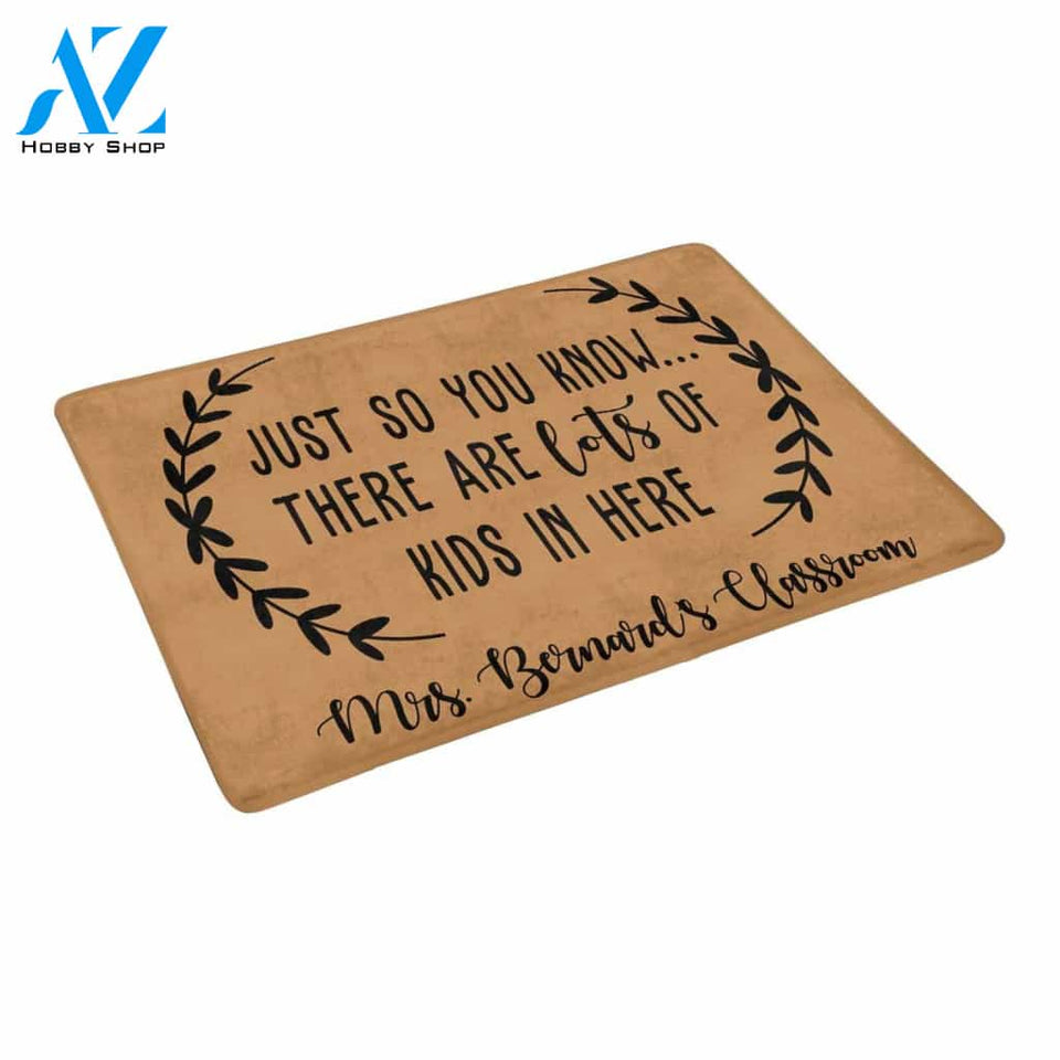 A LOT OF KIDS TEACHER Doormat 23.6" x 15.7" | Welcome Mat | House Warming Gift