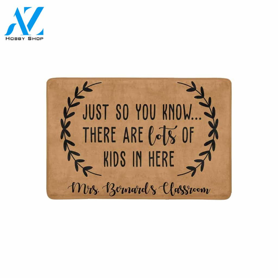 A LOT OF KIDS TEACHER Doormat 23.6" x 15.7" | Welcome Mat | House Warming Gift