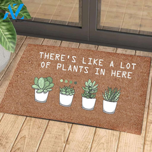 A Lot Of Plants In Here Mat | Welcome Mat | House Warming Gift
