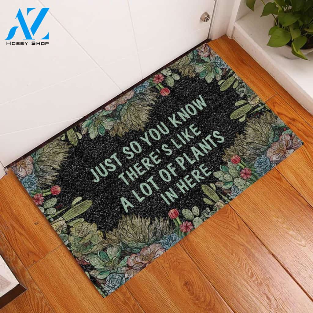 A Lot Of Plants In Here Succulent Doormat | WELCOME MAT | HOUSE WARMING GIFT