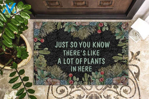 A Lot Of Plants In Here Succulent Doormat Welcome Mat House Warming Gift Home Decor Funny Doormat Gift Idea