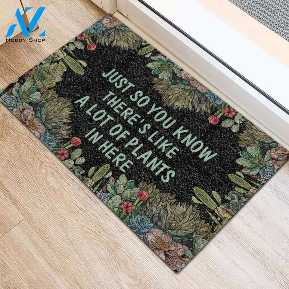 A Lot Of Plants In Here Succulent Doormat Welcome Mat House Warming Gift Home Decor Funny Doormat Gift Idea