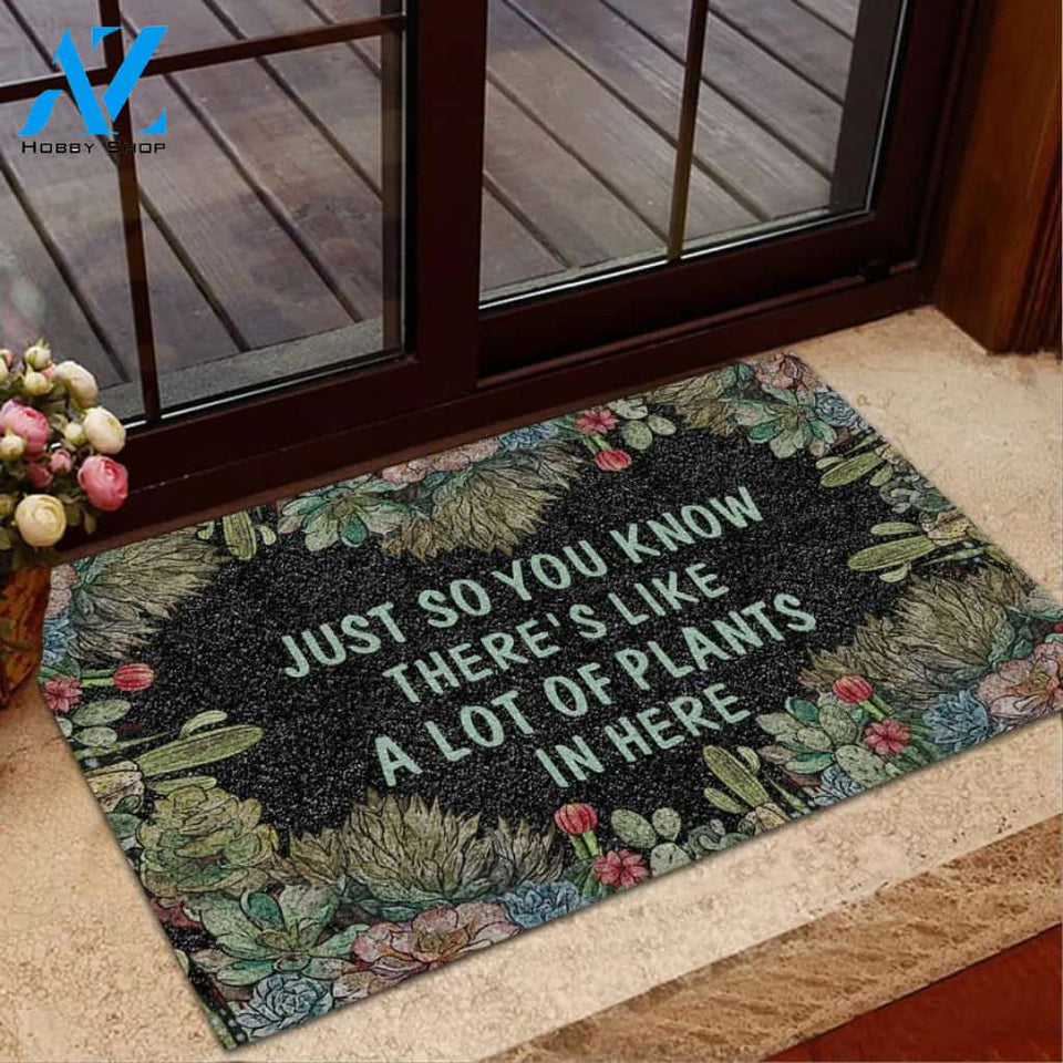 A Lot Of Plants In Here Succulent Doormat Welcome Mat House Warming Gift Home Decor Funny Doormat Gift Idea