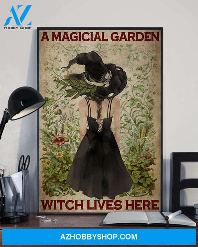 A Magical Garden Witch Lives Here Poster Print Perfect Ideas On Xmas Birthday Home Decor