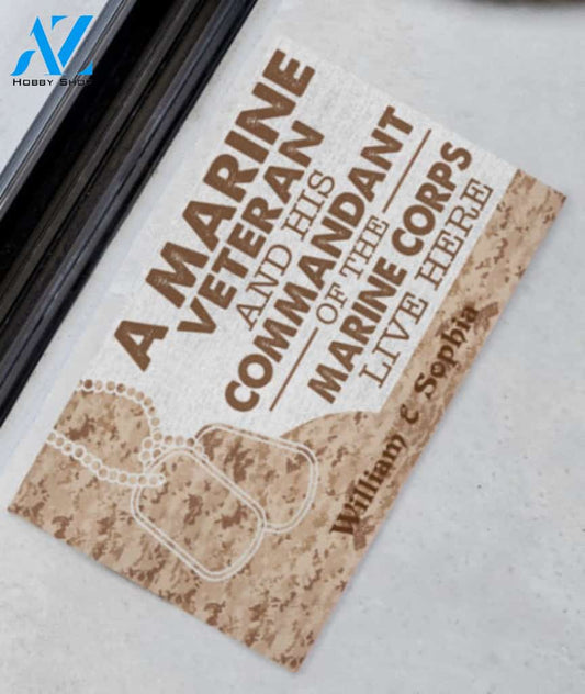 A Marine Veteran And His Commandant Of The Marine Corps Live There Doormat