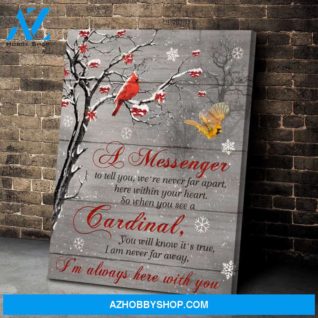 A Message When You See A Cardinal Canvas Wall Art Decor
