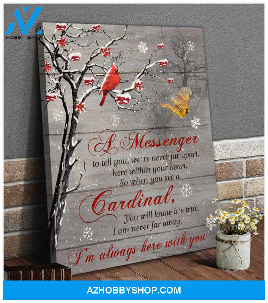 A Message When You See A Cardinal Canvas Wall Art Decor