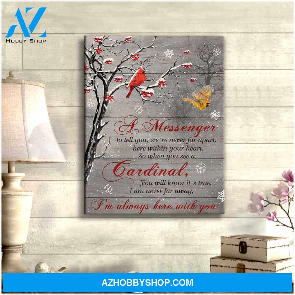 A Message When You See A Cardinal Canvas Wall Art Decor