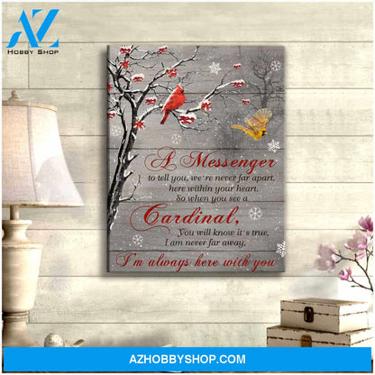 A Message When You See A Cardinal Canvas Wall Art Decor