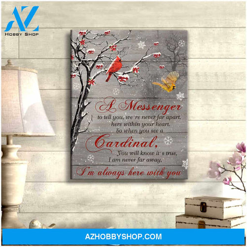 A Message When You See A Cardinal Canvas Wall Art Decor