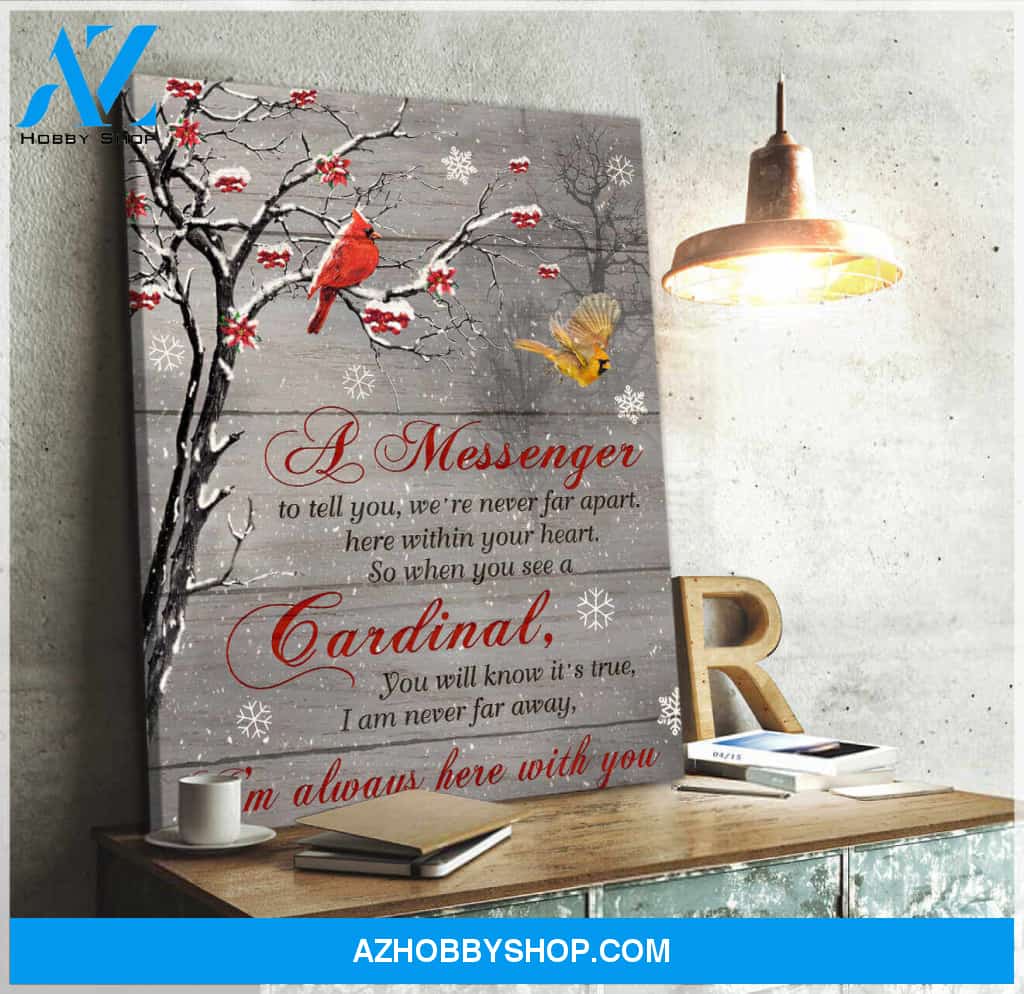 A Message When You See A Cardinal Canvas Wall Art Decor