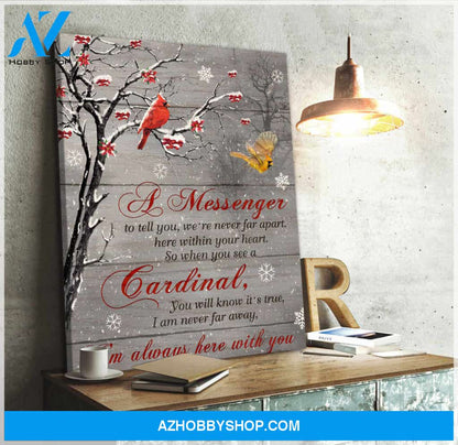 A Message When You See A Cardinal Canvas Wall Art Decor