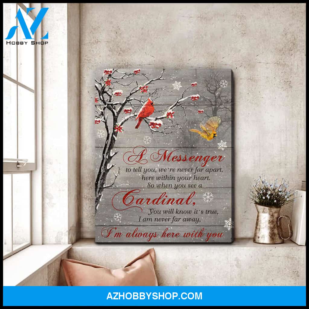 A Message When You See A Cardinal Canvas Wall Art Decor