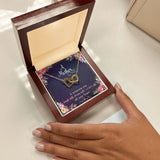 A Mother Is Someone You Dream With Interlocking Hearts Necklace