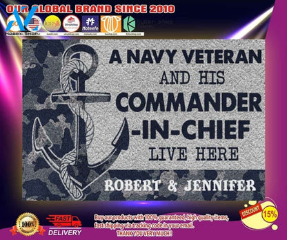 A navy veteran and his commander in chief live here doormat