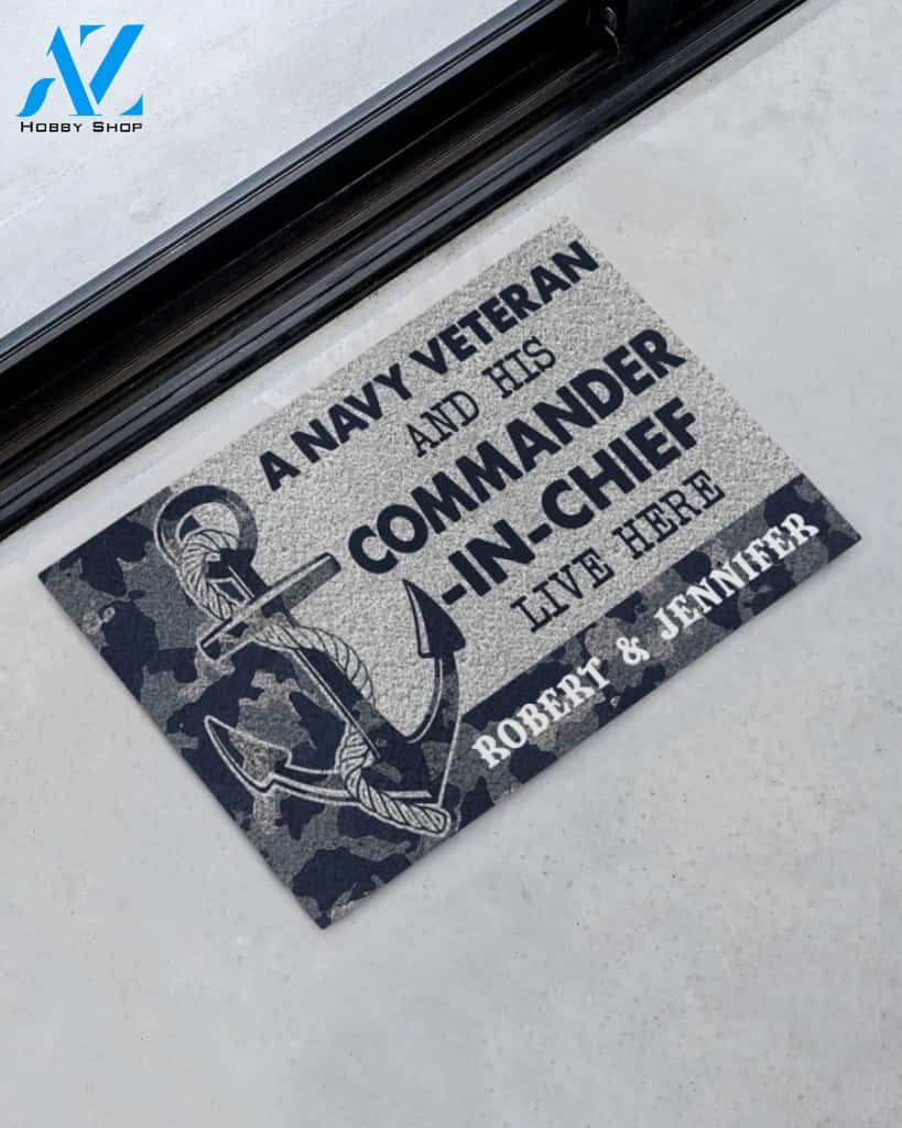 A navy veteran and his commander in chief live here doormat