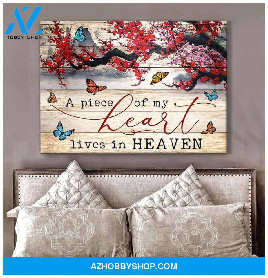 Zalooo A Piece Of My Heart Butterfly Wall Art Canvas