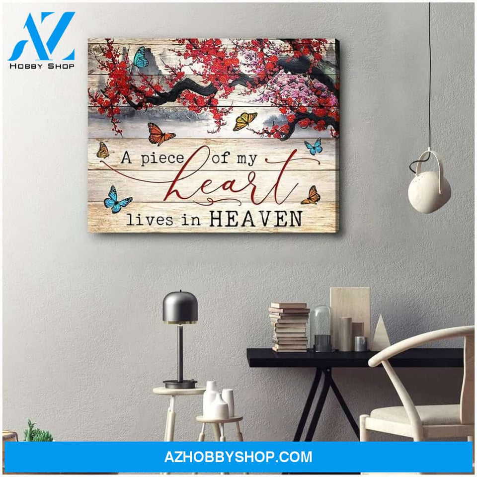 Zalooo A Piece Of My Heart Butterfly Wall Art Canvas