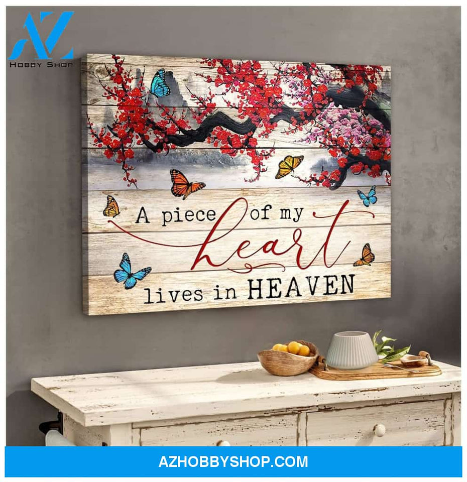 Zalooo A Piece Of My Heart Butterfly Wall Art Canvas