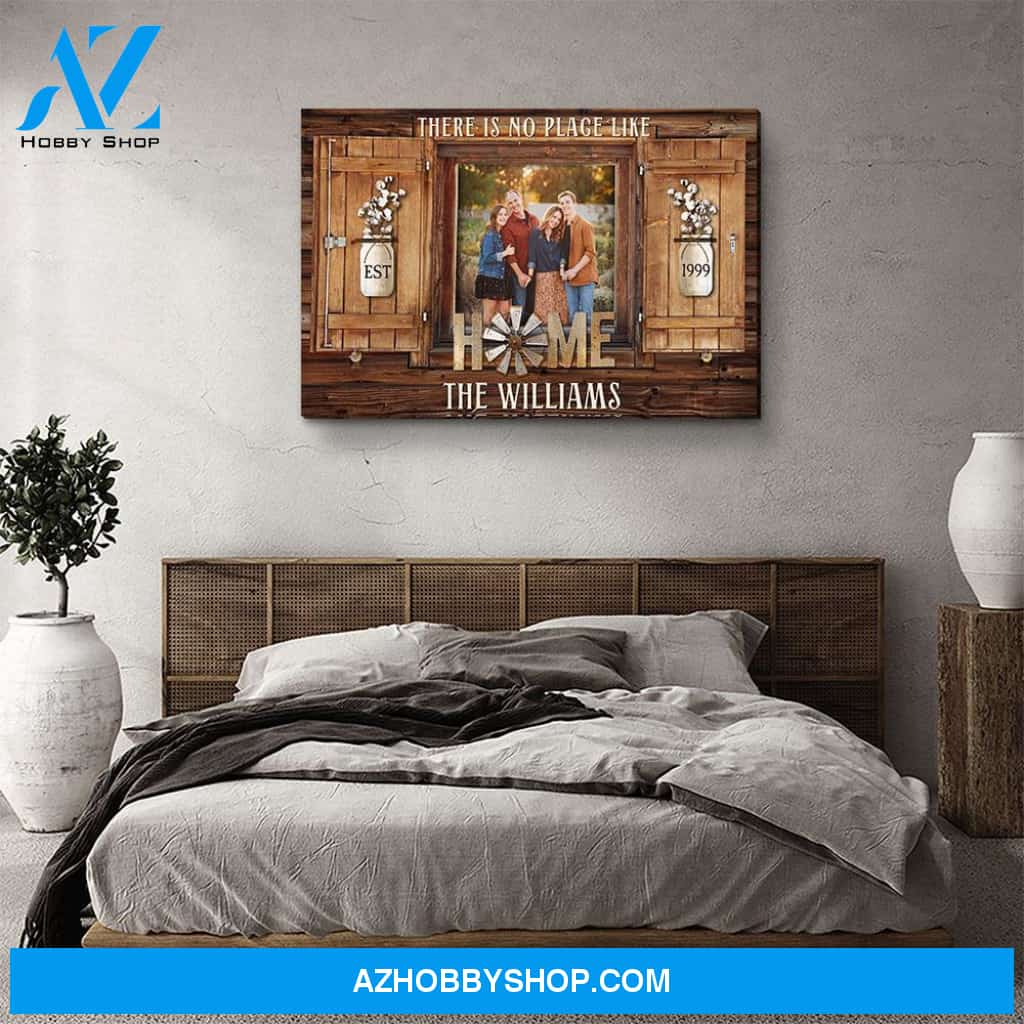 A Place Like Home - Personalized Custom Photo Canvas