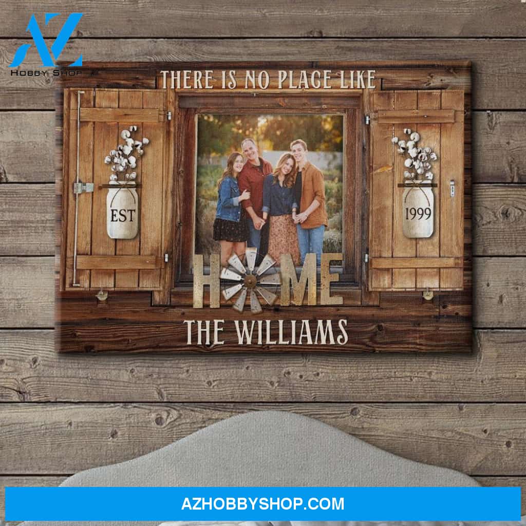 A Place Like Home - Personalized Custom Photo Canvas