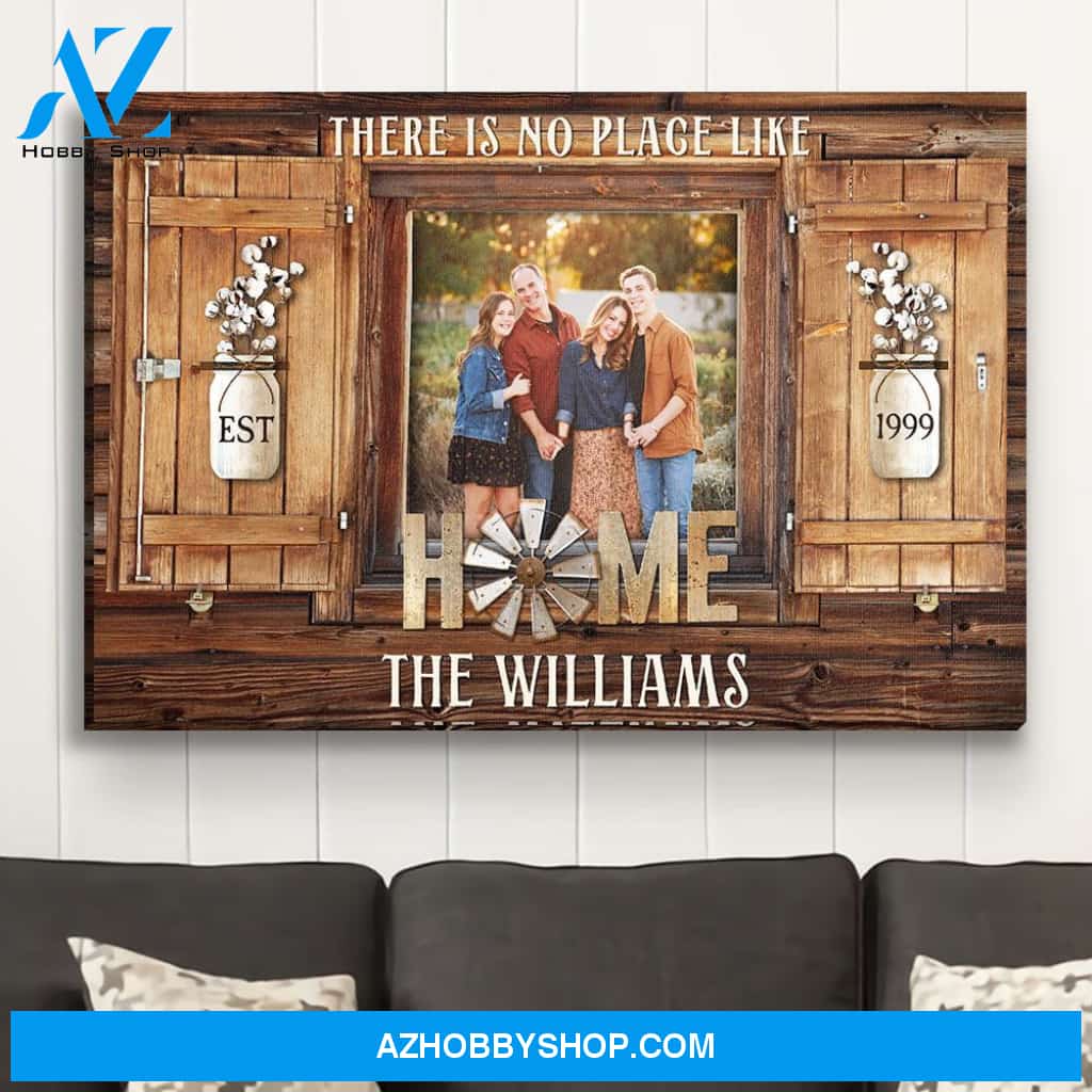A Place Like Home - Personalized Custom Photo Canvas