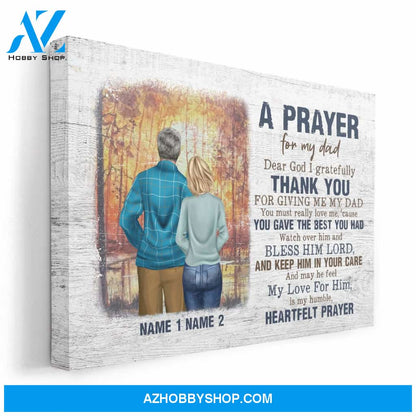A Prayer For My Dad Canvas & Poster