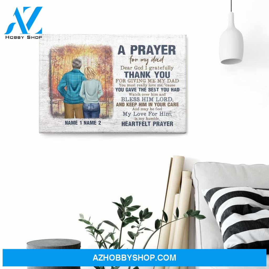 A Prayer For My Dad Canvas & Poster