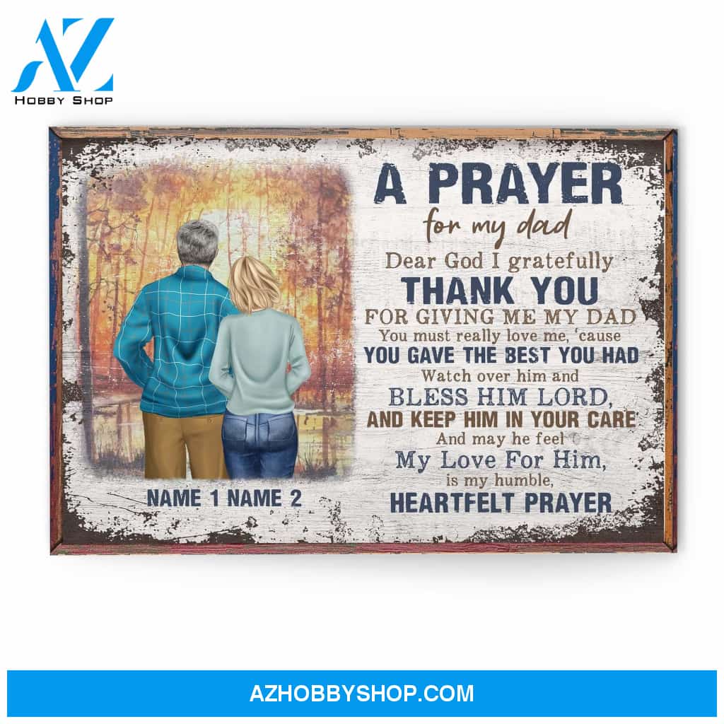 A Prayer For My Dad Canvas & Poster