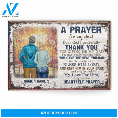 A Prayer For My Dad Canvas & Poster