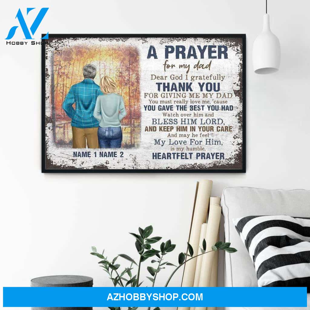 A Prayer For My Dad Canvas & Poster