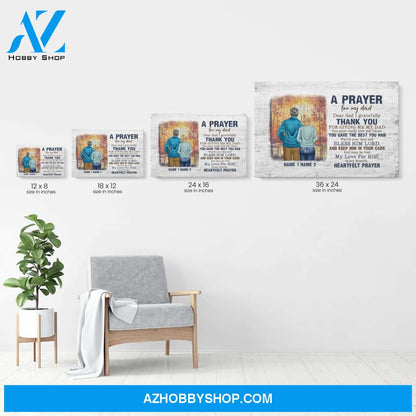A Prayer For My Dad Canvas & Poster
