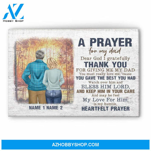 A Prayer For My Dad Canvas & Poster
