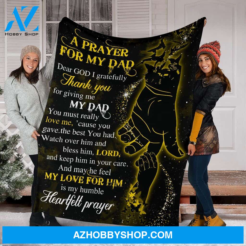 A Prayer For My Dad Fleece Blanket