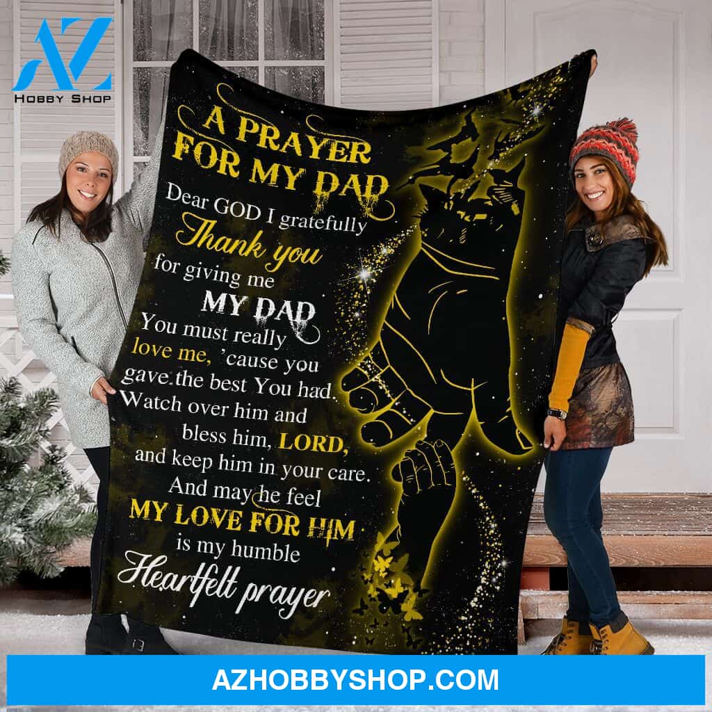 A Prayer For My Dad Fleece Blanket