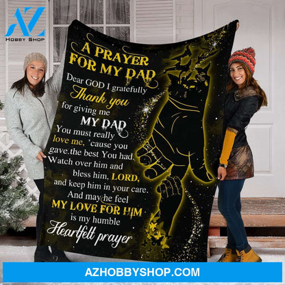 A Prayer For My Dad Fleece Blanket