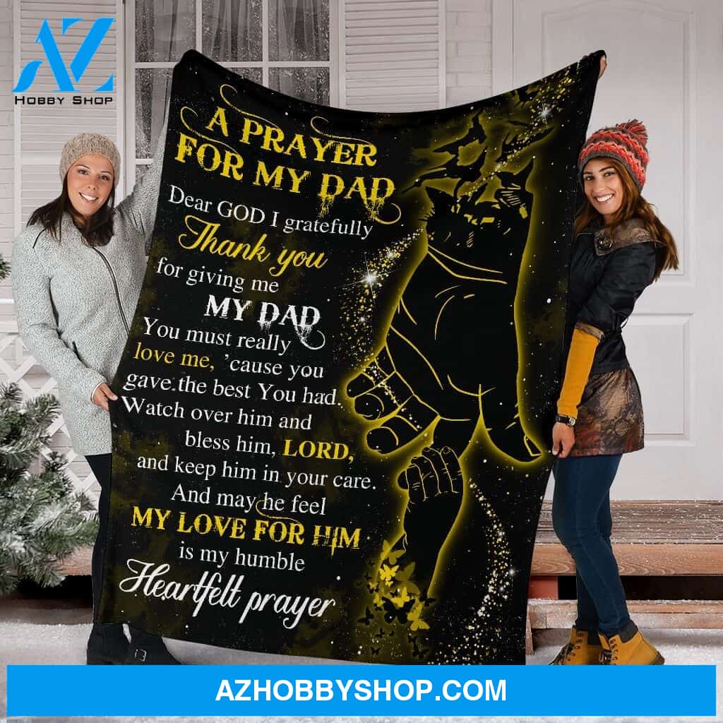 A Prayer For My Dad Fleece Blanket